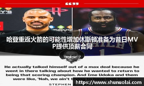 哈登重返火箭的可能性增加休斯顿准备为昔日MVP提供顶薪合同